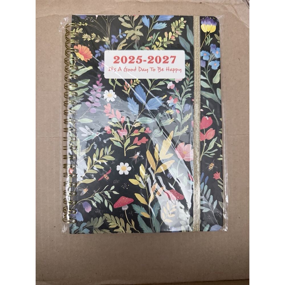 Floral Day Planner From Years 25-27. Brand New Size Is 8x6 Inches